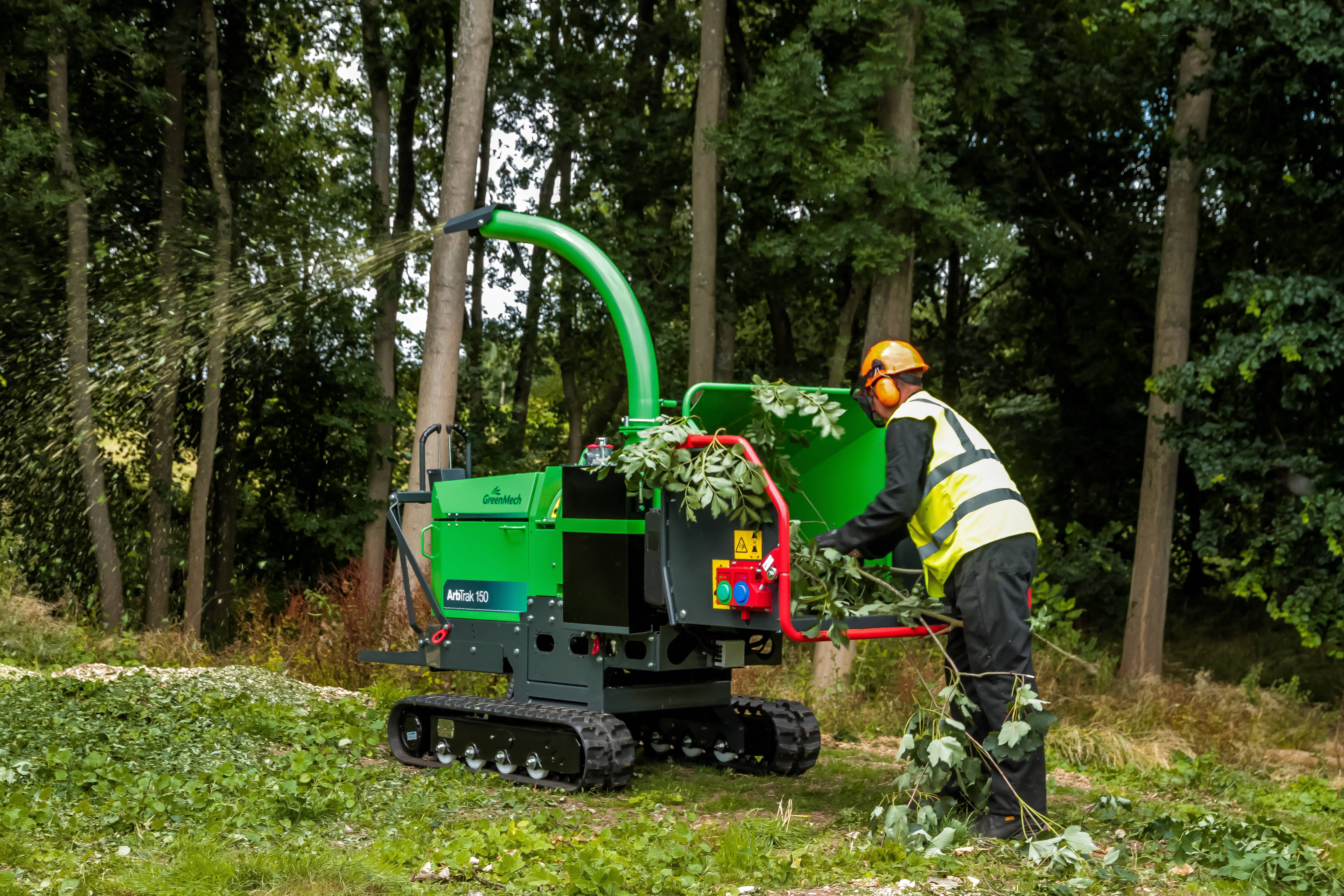 Greenmech Arbtrack 150 Tracked Wood Chipper Phoenix Hire And Sales Ltd